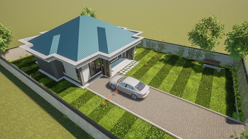 [Kamau Cuzo 3br] Three Bedroom Bungalow Architectural Plans